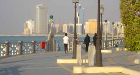 La cornisa de Abu Dhabi